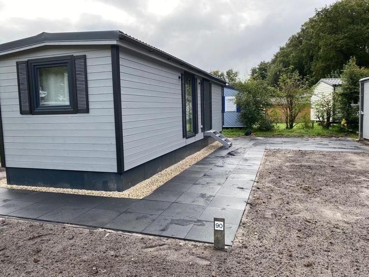 Modern chalet 10x3 (30m²) – Bouwjaar 2021, Caravans en Kamperen, Stacaravans, tot en met 2, Ophalen