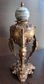 Antiek Frans Brons & Marmer Decoratief Object  “Paris Bronze, Antiek en Kunst, Ophalen of Verzenden, Brons