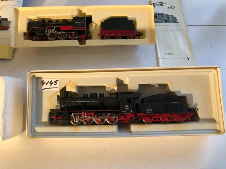 3 stuks FLEISCHMANN  STOOMLOCS  (222), Hobby en Vrije tijd, Modeltreinen | H0, Gebruikt, Locomotief, Gelijkstroom, Fleischmann