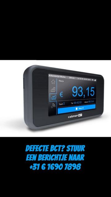 Scherm defect van jouw Cabman BCT? Wij maken deze voor u beschikbaar voor biedingen