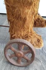 Om1900-1920 Grote merk BING Germany Beer op Wielen Teddybeer, Antiek en Kunst, Antiek | Speelgoed, Ophalen of Verzenden