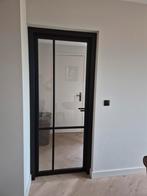 zwarte houten binnendeur met glas, Doe-het-zelf en Verbouw, Deuren en Horren, Ophalen, Binnendeur, Nieuw, Glas