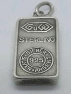 Zilveren Baartje 925 Kettinghanger, 1 bedel, Ophalen of Verzenden, Zo goed als nieuw, Zilver