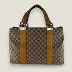 Gucci canvas Bamboo Libeccio, Gebruikt, Beige, Ophalen of Verzenden, Nvt