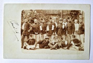 Militair fotokaart ROTTERDAM 1915: Militairen gaan op verlof