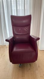 Lederen relaxfauteuil van Prominent., Huis en Inrichting, Ophalen, Minder dan 50 cm, Gebruikt, Minder dan 75 cm