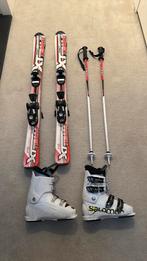 Complete set: ski 110 cm, skischoenen mt 33 en skistokken, Sport en Fitness, Skiën en Langlaufen, Gebruikt, 100 tot 140 cm, Ski's