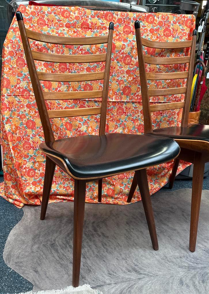 Cees Braakman voor Pastoe Japanse periode (Set van 2), Huis en Inrichting, Stoelen, Gebruikt, Twee, Hout, Zwart, Ophalen