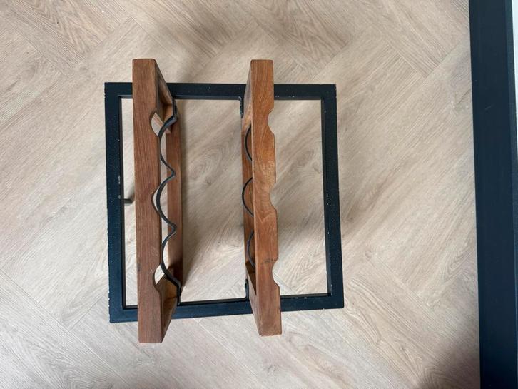 d-Bodhi Industriëel Wijnrek  Massief Hout, Huis en Inrichting, Woonaccessoires | Wijnrekken, Gebruikt, Minder dan 50 cm, Hout