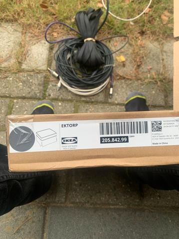 Nieuwe IKEA Ektorp Hocker hoes hakebo donker grijs