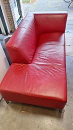 Leuk bankje, leer van Montel, Huis en Inrichting, Ophalen, Chaisse longue, Gebruikt, 150 tot 200 cm