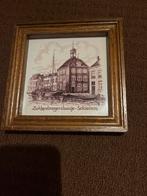 Ingelijst tegeltje Zakkerdragershuisje Schiedam, Antiek en Kunst, Antiek | Wandborden en Tegels, Ophalen of Verzenden