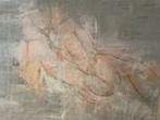 Abstract Schilderij Naakte Vrouw, Antiek en Kunst, Ophalen