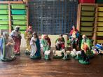 Vintage Gipsen Kerststal Beelden - 30cm, Ophalen of Verzenden