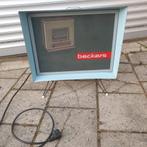 Oude zeldzame reclame lichtbak bewegende  Beckers  haarden, Verzamelen, Merken en Reclamevoorwerpen, Ophalen of Verzenden, Gebruikt