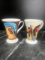 2 mokken art collection Culturen en Mr Hounddog, Huis en Inrichting, Keuken | Servies, Ophalen of Verzenden, Overige stijlen, Kop(pen) en/of Schotel(s)