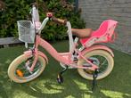Roze meisjes fiets (14 inch), Fietsen en Brommers, Fietsen | Kinderfietsjes, Ophalen, Zijwieltjes, Gebruikt, Minder dan 16 inch