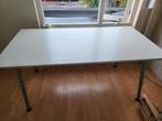 Ruim bureau  wit met ladenblok, Huis en Inrichting, Bureaus, Ophalen, Gebruikt