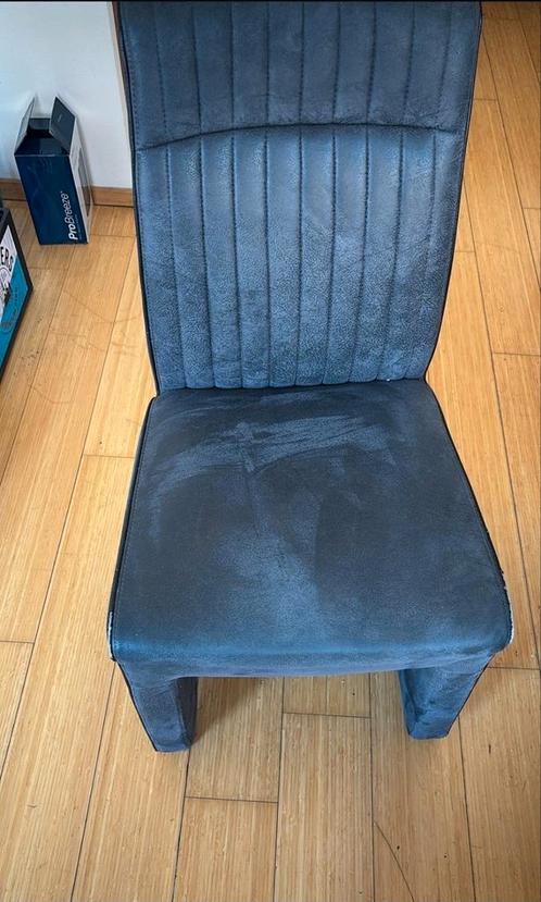 Luxe Dinerstoelen op wieltjes., Huis en Inrichting, Stoelen, Zo goed als nieuw, Blauw, Ophalen