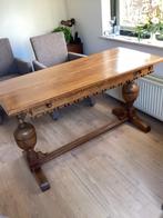 ANTIEK EIKEN TAFEL UITSCHUIFBAAR, Ophalen, Gebruikt, Rechthoekig, Eikenhout