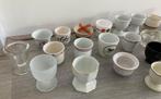 23 eierdopjes, allerlei, Pasen, retro, kuiken, glas, Huis en Inrichting, Keuken | Servies, Ophalen of Verzenden, Gebruikt, Overige stijlen