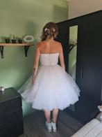 Bruidsjurk jaren '70 (vintage) maat 36, Kleding | Dames, Trouwkleding en Trouwaccessoires, Ophalen, Zo goed als nieuw, Wit, Trouwjurk