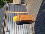 2 stuks handgemaakte bloembak steigerhout 125cm hoog 60x60cm, Tuin en Terras, Ophalen, Gebruikt, Hout, 60 cm of meer