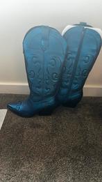 Cowboylaarzen - Stijlvol en stoer!, Kleding | Dames, Schoenen, Ophalen, Zo goed als nieuw, Blauw, Hoge laarzen