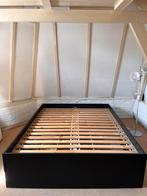 4-Drawer Boxspring Bed 160x200, Zwart, Tweepersoons, Ophalen of Verzenden, Zo goed als nieuw