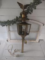 Prachtig brocante koetslamp, Gebruikt, Wandlamp, Ophalen of Verzenden, Netvoeding
