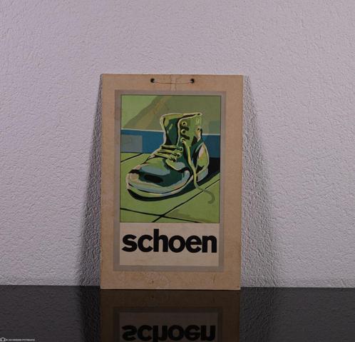 Schoolplaat  Schoen ., Antiek en Kunst, Antiek | Schoolplaten, Natuur en Biologie, Ophalen of Verzenden