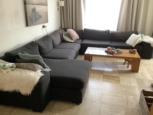 Hoekbank, Huis en Inrichting, Banken | Complete zithoeken, Gebruikt, Stof, Ophalen