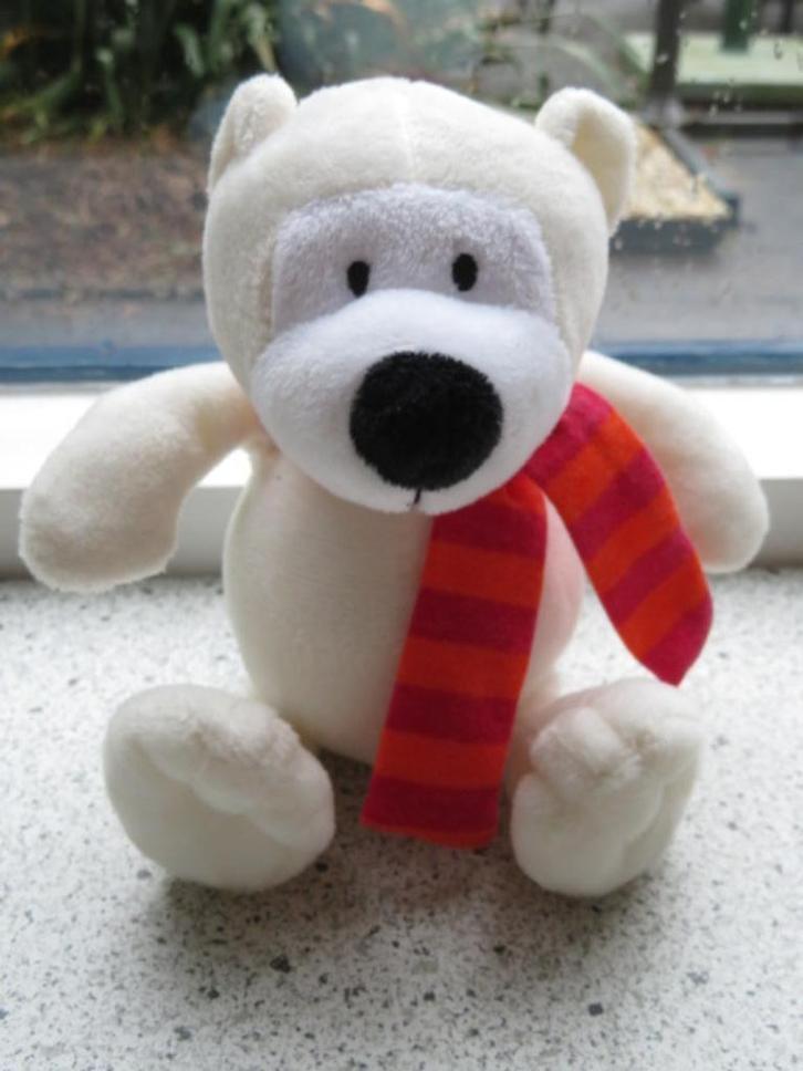 Witte beer beertje ijsbeer merk Bergland zat bij chocolade, Kinderen en Baby's, Speelgoed | Knuffels en Pluche, Zo goed als nieuw