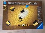 Ravensburger Puzzel Krypt (goud), Hobby en Vrije tijd, Denksport en Puzzels, Ophalen of Verzenden, 500 t/m 1500 stukjes, Zo goed als nieuw