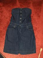 Strapless denim jurk maat 36, Zo goed als nieuw, Langely., Maat 36 (S), Boven de knie