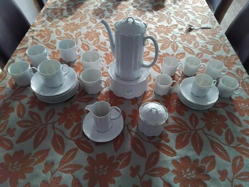 Rosenthal koffieservies Classic Rose wit, Antiek en Kunst, Antiek | Servies compleet, Ophalen