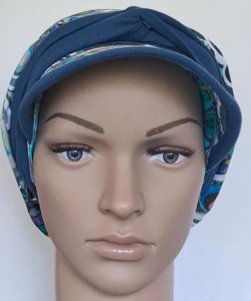 Chemo/haarverlies tricot pet met sjaal no 29 C.  beschikbaar voor biedingen