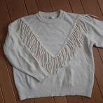by CLARA Paris trui beige met franjes maat M, Maat 38/40 (M), By CLARA Paris, Beige, Ophalen of Verzenden