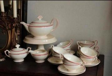 Mosa Theeservies/Servies/Maastrichts Aardewerk/Art Deco beschikbaar voor biedingen