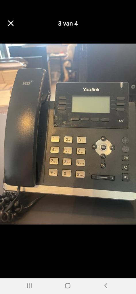 8x Yealink T42G VoIP telefoon, Telecommunicatie, Datacommunicatie en VoIP, Gebruikt, Telefoon, Ophalen of Verzenden