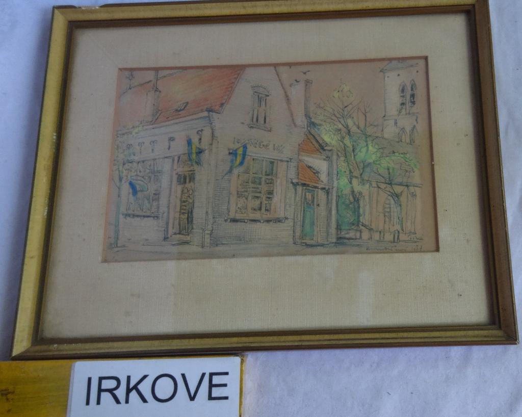 STRAATJE MET WINKEL * Gemengde Techniek *, Antiek en Kunst, Verzenden