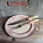 Oude Franse vleesvork vleesmes trancheerset Paris *Etage3*, Gebruikt, ., Ophalen of Verzenden, .