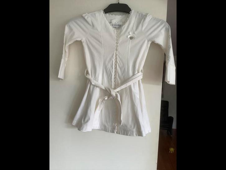 Prachtige witte jurkje merk Le Chic , 104  , nieuw staat, Kinderen en Baby's, Kinderkleding | Maat 104, Zo goed als nieuw, Meisje