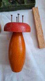 Houten punnikpaddestoel punnik klosje brocant, Antiek en Kunst, Curiosa en Brocante, Ophalen of Verzenden
