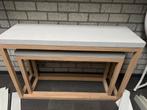 2 sidetables, Huis en Inrichting, Tafels | Sidetables, Ophalen, 100 tot 150 cm, Nieuw, 25 tot 50 cm