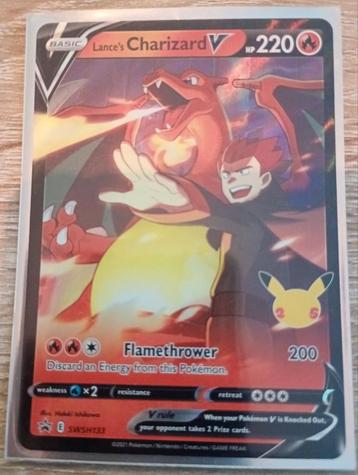 Lance's Charizard V - Celebrations SWSH133 beschikbaar voor biedingen