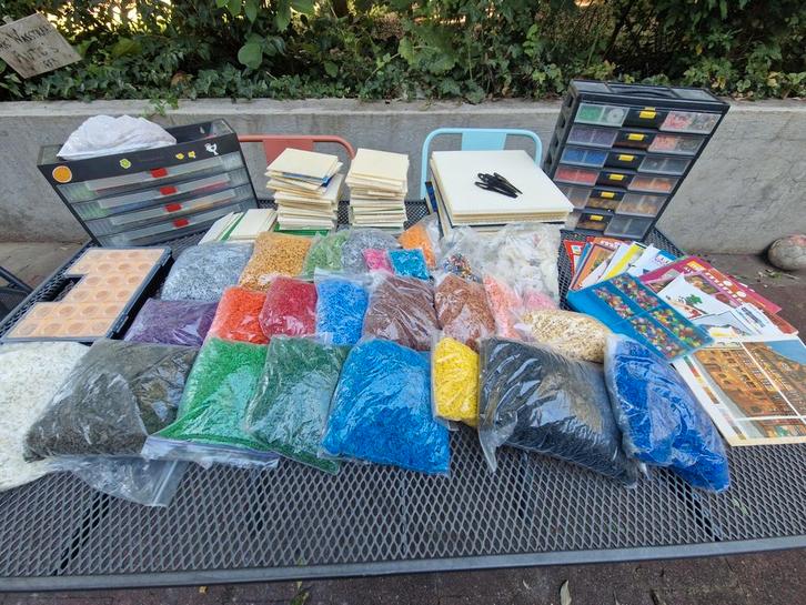 Grote Ministeck Verzameling - Tienduizenden Steentjes!, Hobby en Vrije tijd, Ministeck, Gebruikt, Losse ministeck of Strip, Ophalen