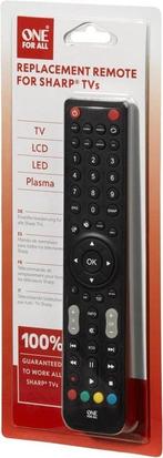 One For All URC1921 Vervangende Sharp (Afstandsbediening), Info@One.nl, One 1, Tv, Nieuw
