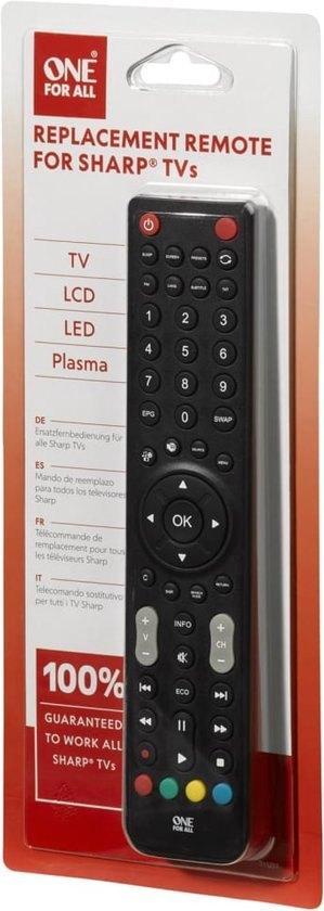 One For All URC1921 Vervangende Sharp (Afstandsbediening), Audio, Tv en Foto, Afstandsbedieningen, Nieuw, Tv, Ophalen of Verzenden