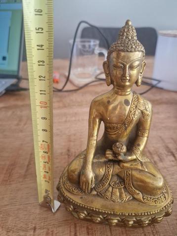 Bronzen buddha 16 cm. beschikbaar voor biedingen